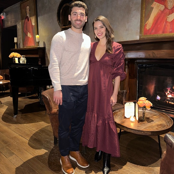 La Ligne Gitane Burgundy Midi Dress - XS - Picture 3 of 4